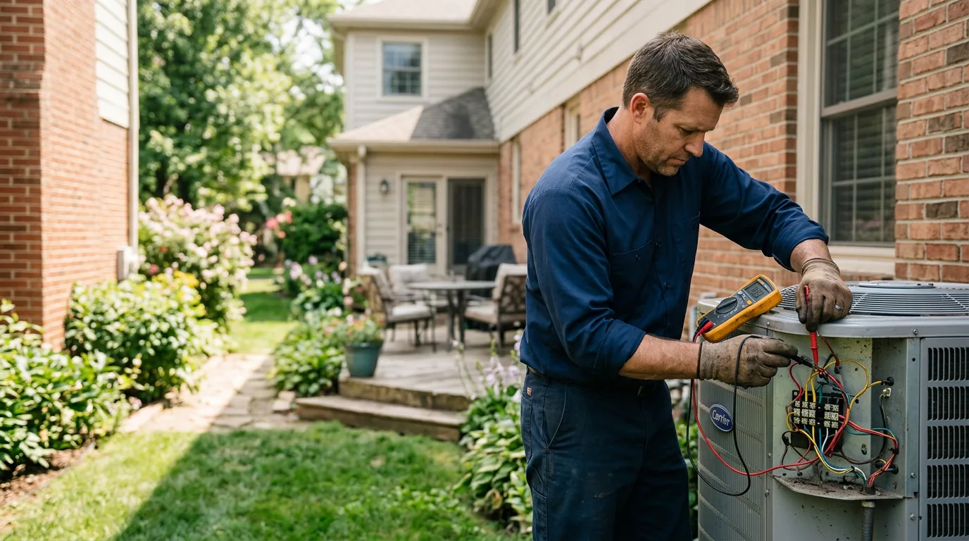 HVAC technician working near Springdale, PA